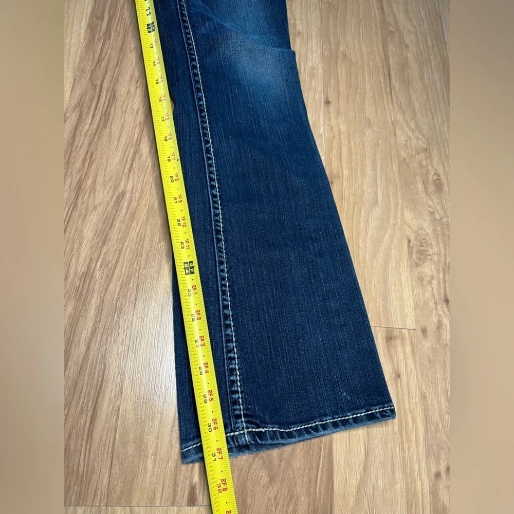 Silver Jeans Womens Aiko Boot Cut Blue Dark Wash Size 28